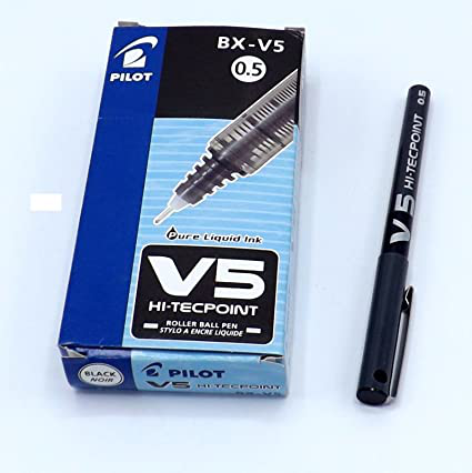 PENNA PILOT ROLLER V-5 NERA PEZZI 12