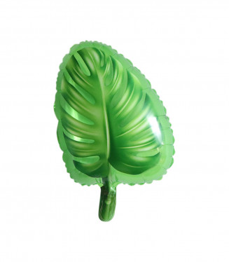PALLONCINO MYLAR SAGOMA PIANTA SOLO FOGLIA VERDE 18 POLLICI