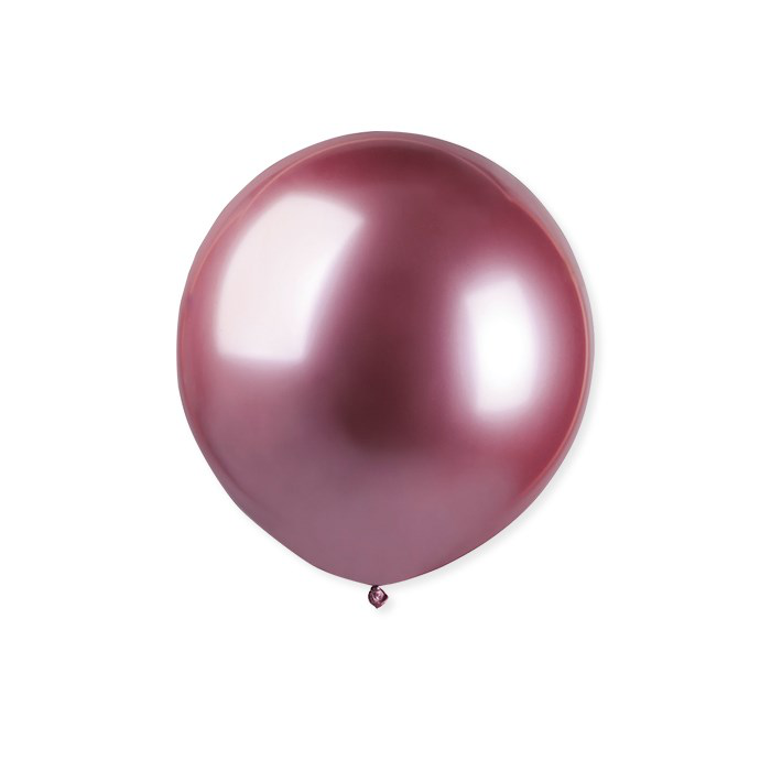 PALLONCINI 19 POLLICI GLOSSY CM.48 TONDO ROSA LUCIDO CONF.25PZ. BIGPARTY
