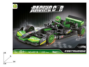 COSTRUZIONI KIT MATTONCINI MEZZI RACING F1 PZ.255 MAZ.