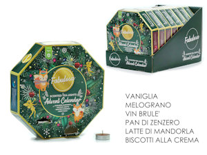 CALENDARIO DELL'AVVENTO CONF. CON 24 CANDELE TEALIGHT PROFUMATE 535558 GENERAL