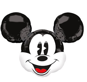 MICKEY PALLONCINO MYLAR SAGOMA TESTA RETRO' SUPERSHAPE CM.28 ROCCA