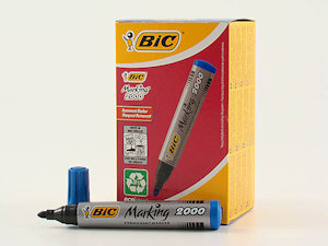 PENNARELLO BIC MARKER BLU P.TONDA PEZZI 12