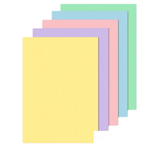 RISMA CARTA A4 200GR. 5 COLORI TINTE TENUI 100FF. NIKOFFICE