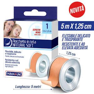 MEDICAZIONE ROCCHETTO IN TELA FLESSIBILE CONF. 5MT. FARMALINE