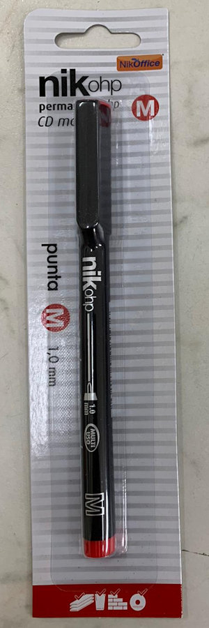 PENNARELLO NIKOFFICE PUNTA M ROSSO SU BLISTER NIKOFFICE