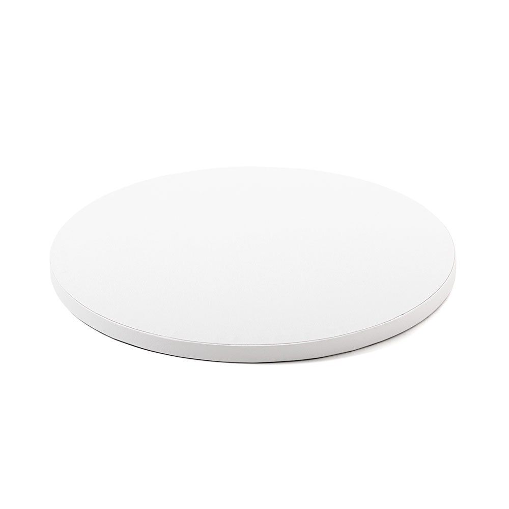 CAKEBOARD TONDO BIANCO CM.D.40xH.1,2 DECORA