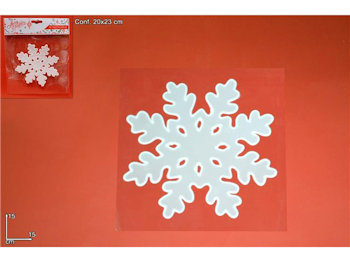 VETROFANIA NATALIZIA FIOCCHO DI NEVE CONF.1PZ. DUESSE