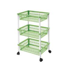CARRELLO IN PLASTICA MITO 3 PIANI CM.40x29x62 TONTARELLI