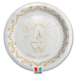 CRESIMA GOLD PIATTI CM.18 CONF. 8PZ. BIGPARTY