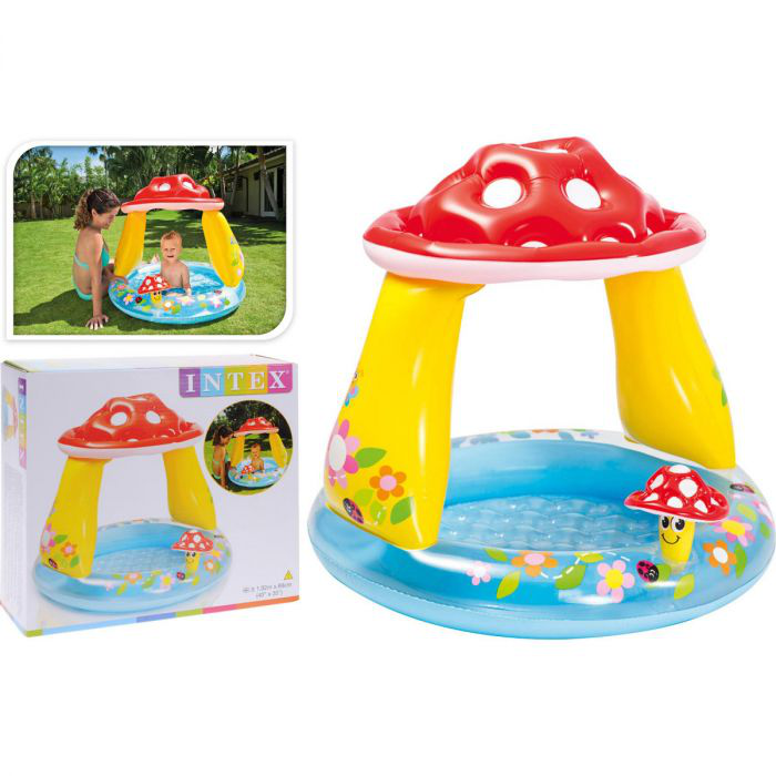 PISCINA GONFIABILE 1 ANELLO COPERTA FUNGO CM.102x89  F. GONFIABILE INTEX 57114