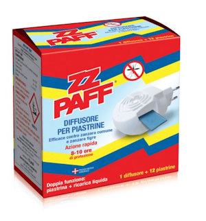 PROTEZIONE AMBIENTE ZZPAFF PIASTRINE DIFFUSORE INSETTICIDA +12 PIASTRINE INCLUS