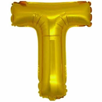 PALLONCINO MYLAR  LETTERA oro T cm.102 D.40 BIGPARTY
