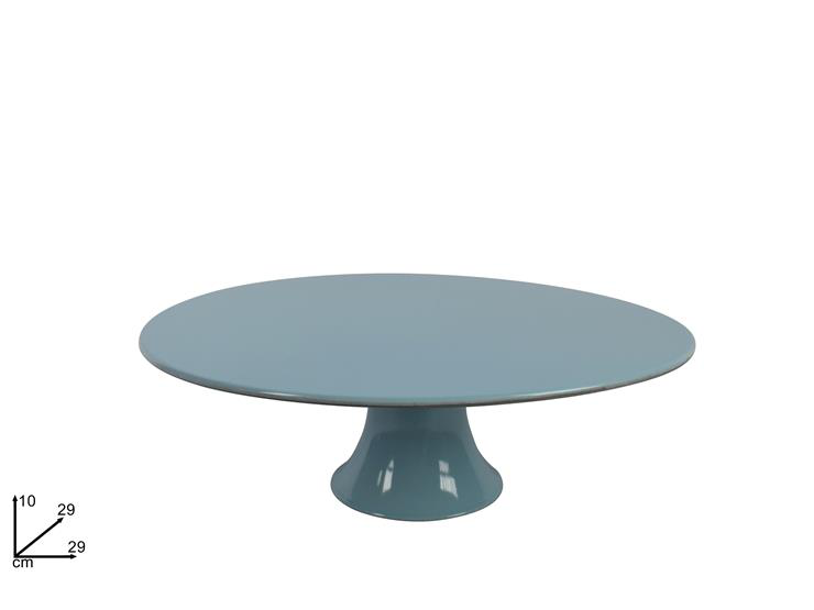ALZATA PIATTO LISCIO IN PLASTICA CM.29x29H.10 CELESTE DUESSE