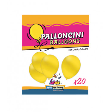 PALLONCINI 10 POLLICI CM.26 CONF. 20PZ. GIALLO