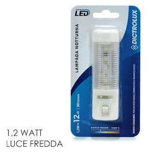 LUCE NOTTURNA 4 LED LUCE FREDDA 751677 GENERAL