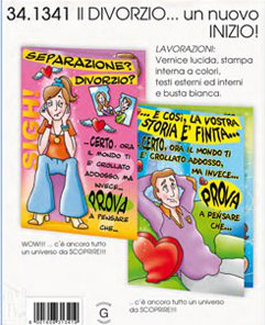 BIGLIETTI DIVORZIO pezzi 12