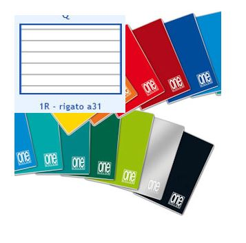 QUADERNO MINI 20FF A RIGHE RIGATURA 1 RIGO SENZA MARGINI pezzi 10