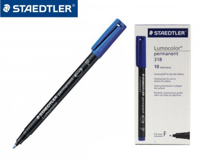 PENNARELLO STAEDTLER LUMOCOLOR 317 PUNTA M BLU pezzi 10