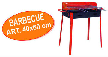 BARBECUE A CARBONE RETTANGOLARE CM.40x60 F.D.