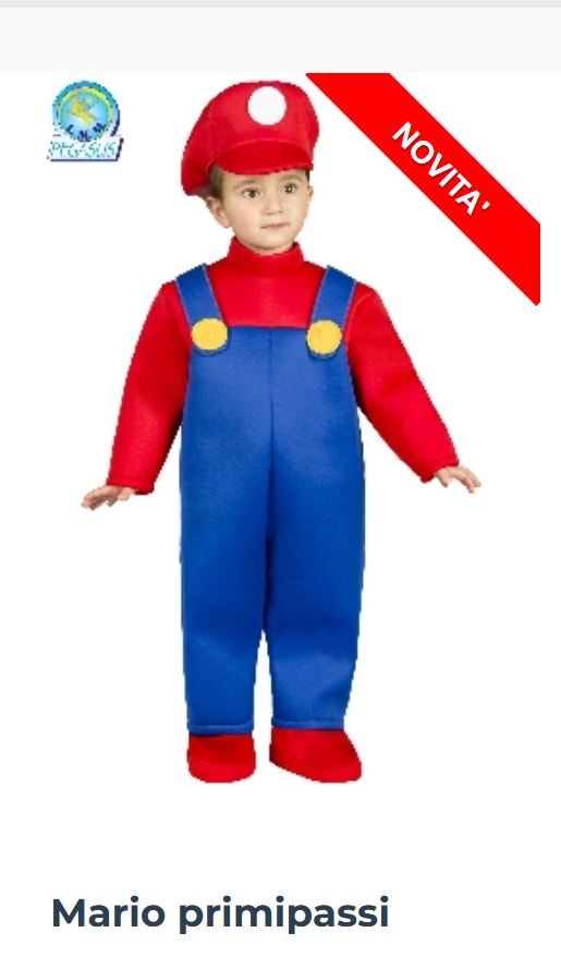 COSTUME BABY 24/36 MESI MARIO PRIMI PASSI DI PEGASUS 2129