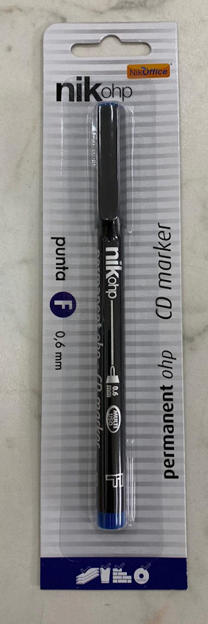 PENNARELLO NIKOFFICE PUNTA F BLU SU BLISTER