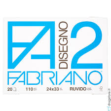 BLOCCO DISEGNO FABRIANO F2 24x33 20ff RUVIDO