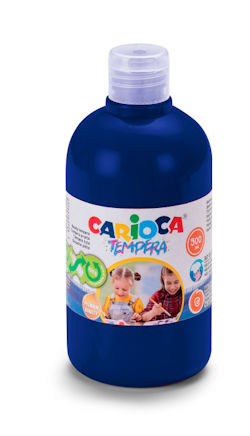 TEMPERA LIQUIDA FLACONE DA 500ML. BLU SCURO CARIOCA