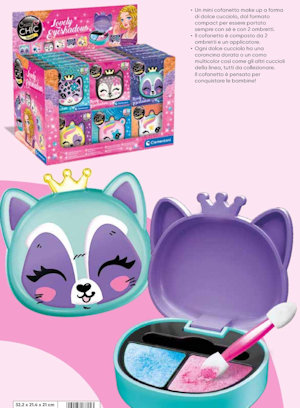 BELLEZZA CRAZY CHIC MAKE UP OMBRETTI MINI ANIMAL BICOLR ASSORIT. 81362 CLEMEN