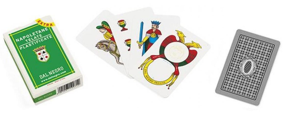 CARTE DA GIOCO NAPOLETANE EXTRA n.81 ASTUCCIO VERDE DAL NEGRO