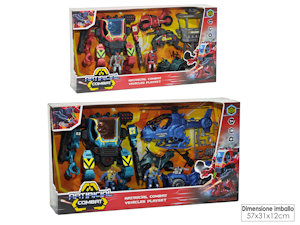ROBOT TRANSFORMER 3ASS CM.30 CON MEZZI MILITARI 103068 GENERAL