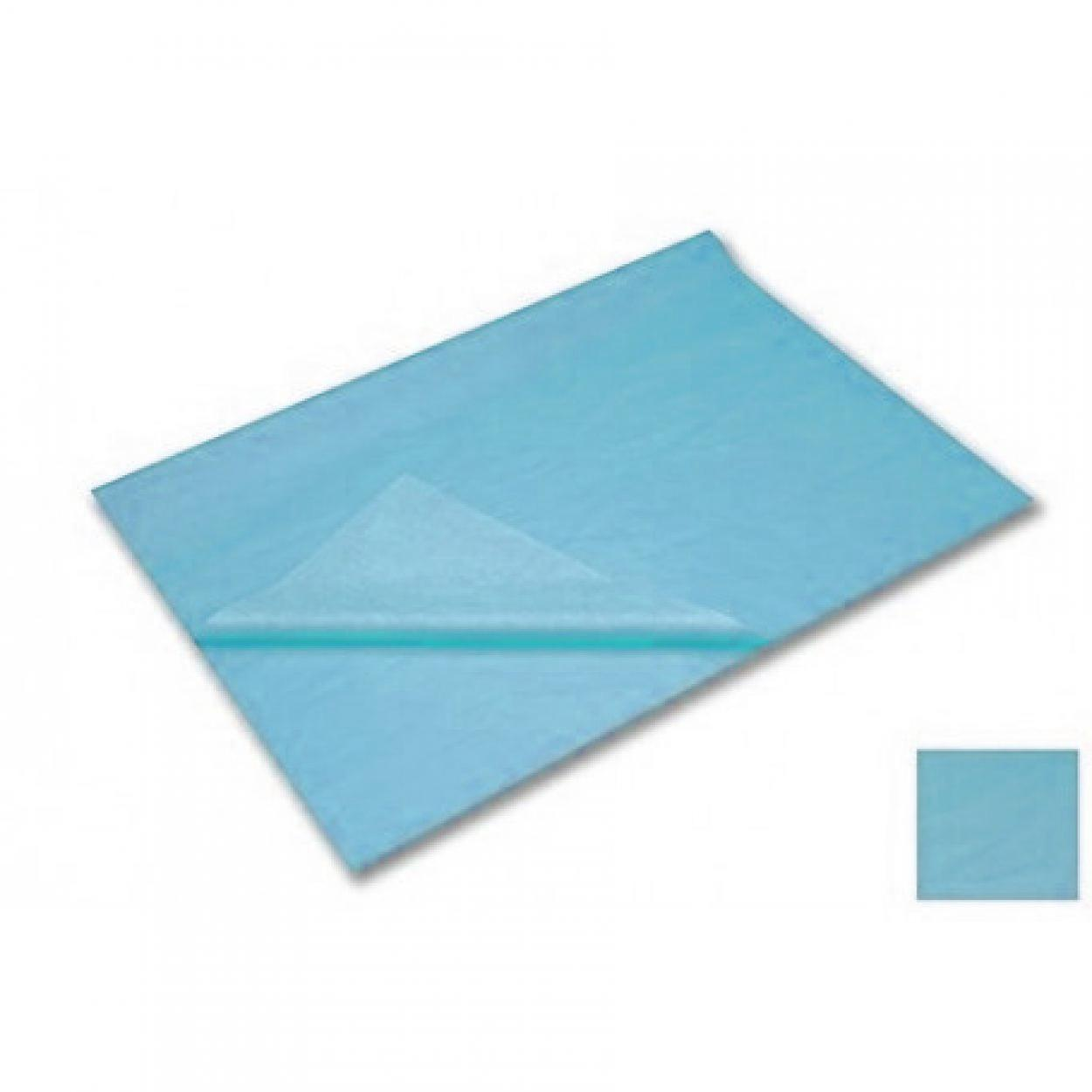 CARTA VELINA IN FOGLI CONFEZIONE 24FF CM.50x76 DA 20GR. CELESTE