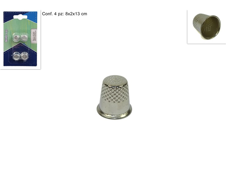CUCITO DITALI IN BLISTER SET. 4PZ. DUESSE