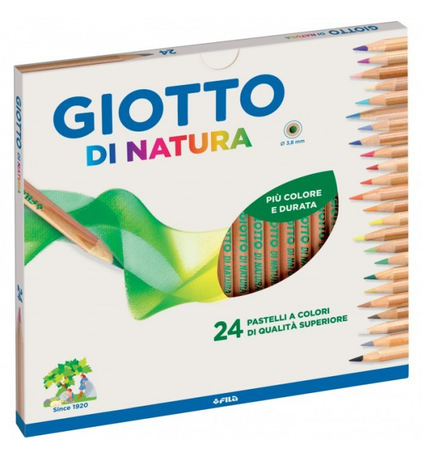 PASTELLI IN LEGNO DI NATURA DA 24 GIOTTO