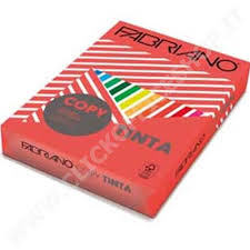 RISMA CARTA A3 80GR. ROSSO 250FF. FABRIANO 652