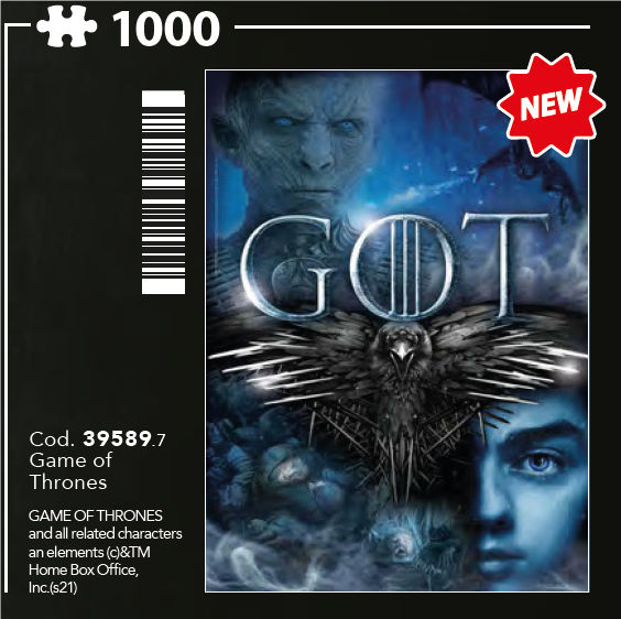 PUZZLE 1000 GAME OF THRONES 39589 CLEMENTONI