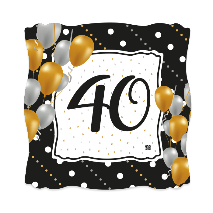 40 ANNI PRESTIGE PIATTI CM.19x19 CONF.8 PZ. BIGPARTY