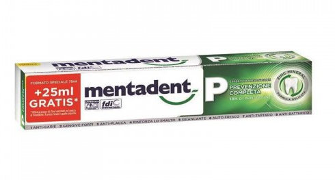 DENTIFRICIO MENTADENT 75ML. PREVENZIONE COMPLETA
