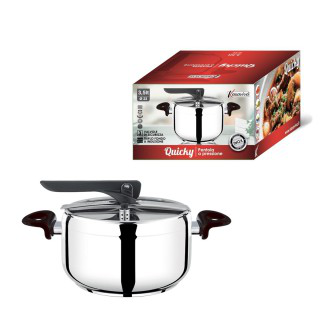 PENTOLA A PRESSIONE ACCIAIO 3.5 LITRI QUICKY KASAVIVA