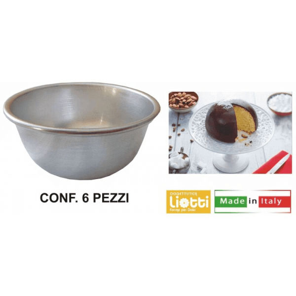 STAMPO FORMINE PARROZZO CM.D.10 CONF.6PZ. ALLUMINIO GNALI