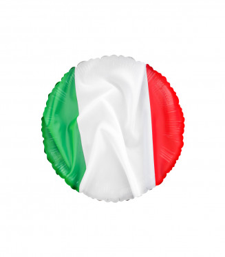 PALLONCINO MYLAR TONDO BANDIERA ITALIA 18 POLLICI ROCCA