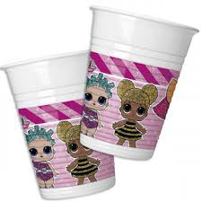 LOL SURPRISE BICCHIERI IN PLASTICA ML.200 CONF. 8PZ.