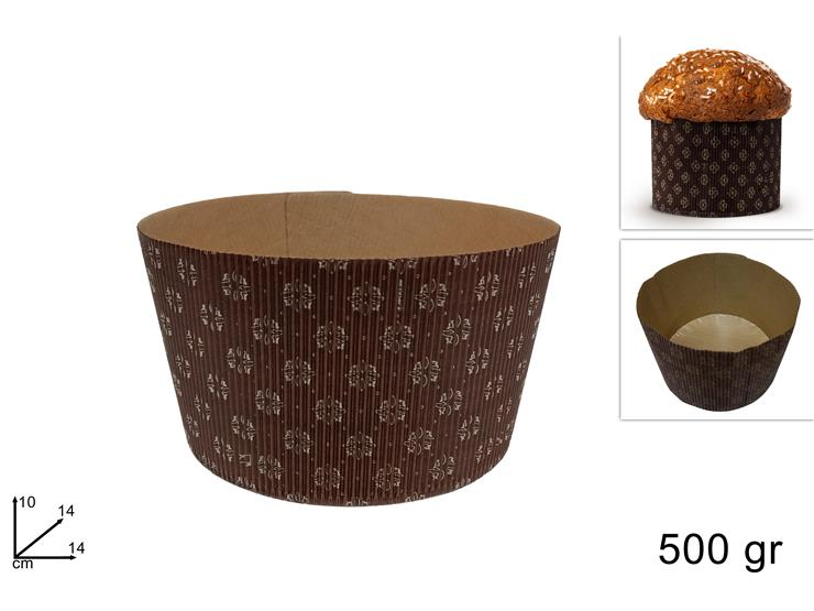 CUCINA DOLCI FORMA CANASTA PANETTONE 500GR. D.14 x H.10 CM. SINGOLO DUESSE
