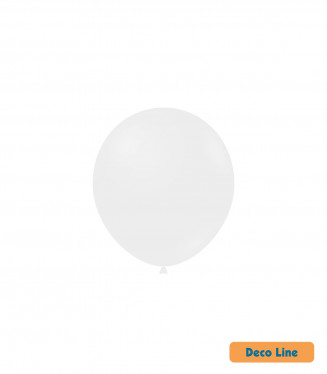PALLONCINI DECO LINE PROFES. PASTELLO 5 POLLICI CM.13 CONF.100PZ. BIANCHI 200