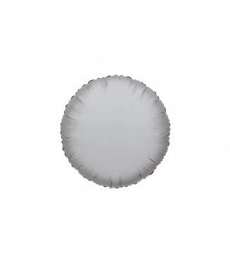 PALLONCINO MYLAR TONDO MONOCOLORE ARGENTO 9 POLLICI ROCCA