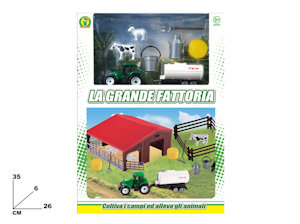 GIOCO FATTORIA CON TRATTORE ED ACCESSORI MAZ