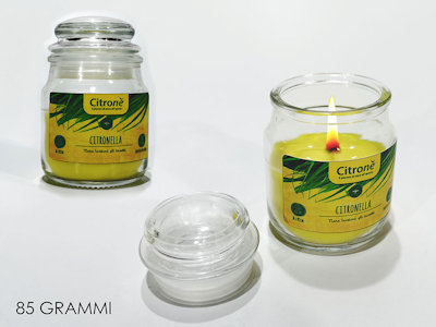 CITRONELLA IN CONTENITORE VETRO GIARA CON TAPPO 85GR 535504 GENERAL