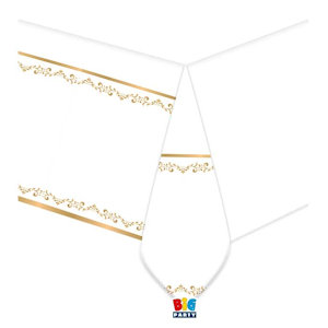 COMUNIONE GOLDEN METAL TOVAGLIA IN PLASTICA CM.140x270 BIGPARTY
