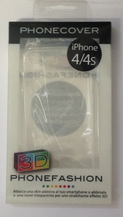 phonecover rigida trasp. IPHONE 4.4S