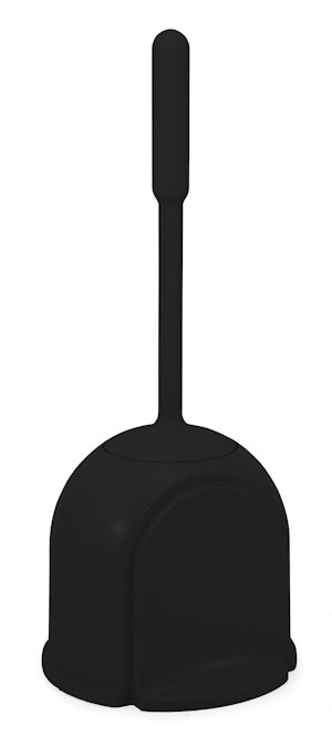 PORTASCOPINO CON SCOPINO IN PLASTICA SIRIO NERO GIOSTYLE